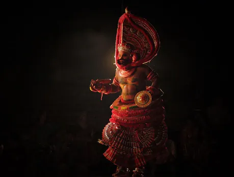 An artiste performing Kandanar Kelan Theyyam. Pic: Folkland Archives 30stades