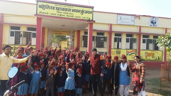 Baheliya Chhatrawas Bhawan where 65 girls currently study in classes 1 to 12. Pic: Facebook/@lastwildernessfoundation 30 stades