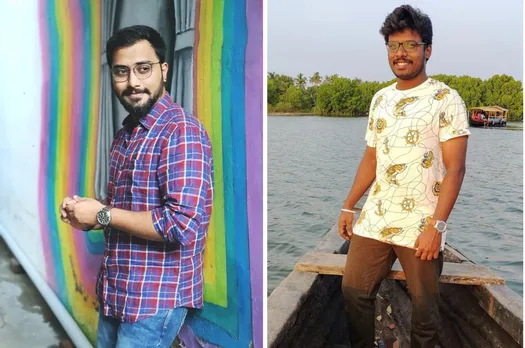 Gowtham B (left) began Walk for Plastic on June 1, 2019. G Jagannathan (right) joined the initiative on day 25. Pic: through Walk for Plastic 30stades