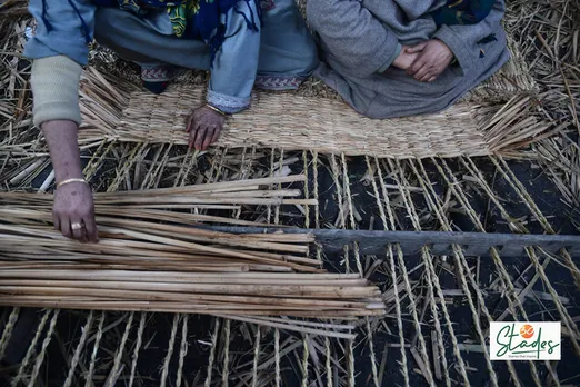 Once used in every household, waguv grass mats now have lost out to wooden flooring and synthetic carpets. Only a handful of weavers are practising the craft now. Pic: Wasim Nabi 30stades