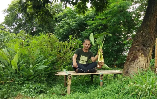  Samir Bordoloi is trying to reverse the ill-effects of chemical farming & mono-cropping by creating edible food forests. Pic: Samir Bordoloi