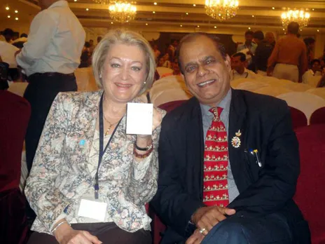 Dr Pradeep K Srivastava with French scientist and researcher Prof Nicole Moreau. Pic: courtesy of Dr Srivastava