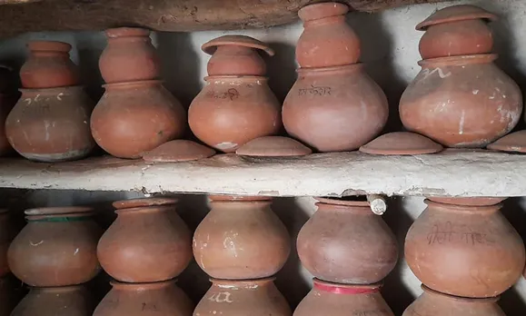 Native seeds are mostly stored in earthen pots after drying and sprinkling ash on them. Pic: PRADAN 30STADES