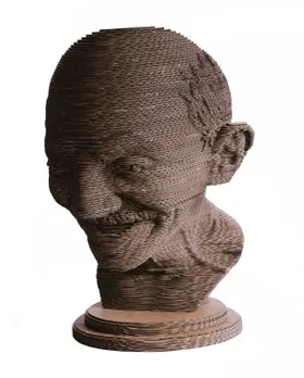 Gandhi Sculpture made by Bandana Jain for Raymond Tradeshow. Pic: Facebook/@artistBandan 