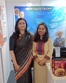 Founder Manisha Srivastava with her products at a millet event. Pic: Foodstrukk 30stades