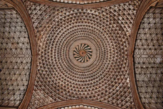Work on the ceiling of the main dome. Pic: Wikipedia 30stades