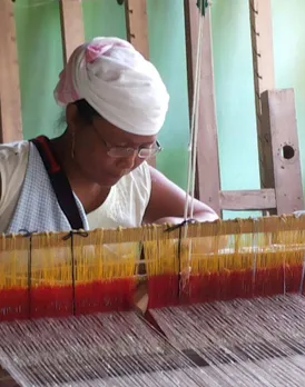 The fashion house works with women weavers from three villages in Meghalaya. Pic: Janessaline Pyngrope 30stades