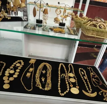 Bamboo jewellery sets can cost up to Rs3500. Pic: Poma  30stades