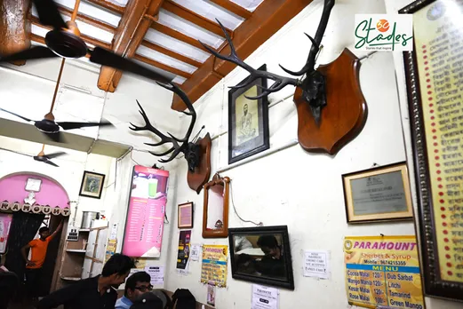 The two deer heads purchased by Mazumdar's grandfather Nihar Ranjan Mazumdar at an auction by the Nizam of Hyderabad. Pic: Partho Burman 30stades
