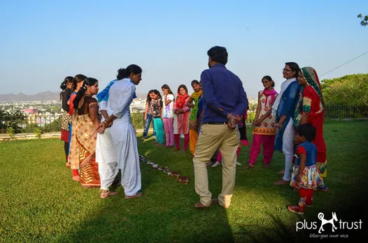 Plustrust anchors using play for learning at a workshop. Pic: Plustrust 30stades