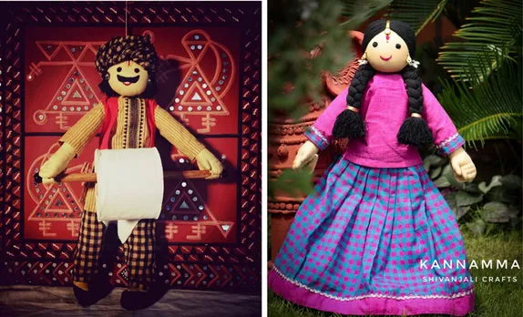 Kannamma dolls represent ethnic India as they come in a range of wheatish or dark skin tones and traditional attire. Pic: Shivanjali Crafts 30stades