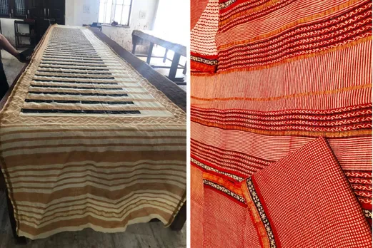 Bagru hand block print sarees made by Deepak Titanwala. Pic: Deepak Titanwala 30stades