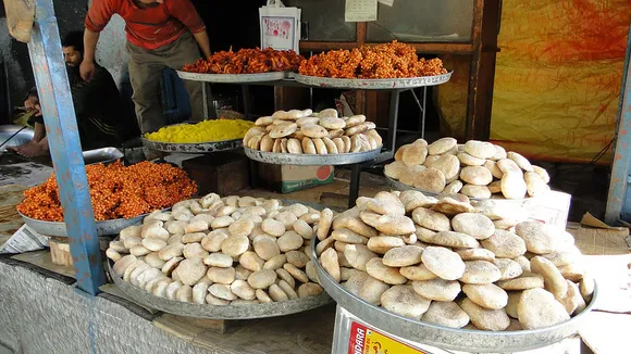 Tyil karre (top row/right) are white peas fritters made using gram flour. Pic: Flickr