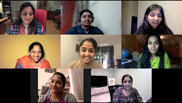 An online workshop at the Vidya Subramanian Academy. Pic: VSA 30stades