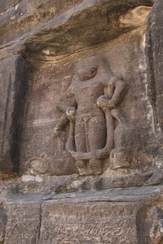 Lord Vishnu in the Narasimha Avatar, Cave 12. Pic: Courtesy Asit C Chandra 30stades