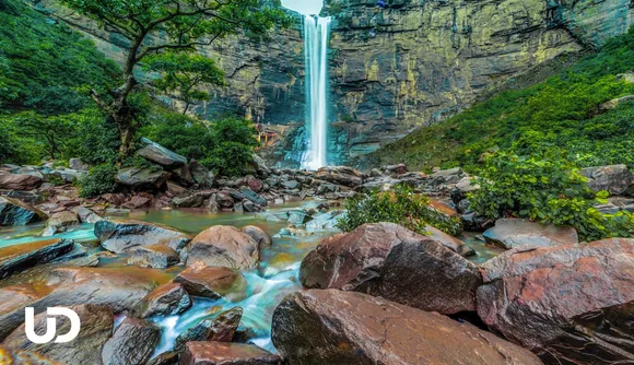 Tutla Bhawani Waterfall at Kaimur range, Rohtas, Bihar. Pic: Facebook/@theundiscovered.in 30stades