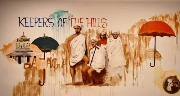 The walls of the restaurant have been hand painted, depicting the culture, food and life of Badagas. Pic: Nanga Hittu