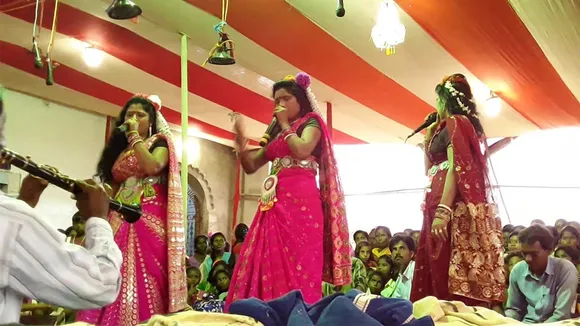 Nachni dancers performing at an event in Purulia. Pic: Flickr 30stades