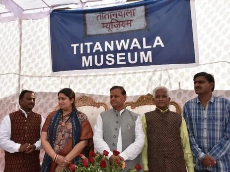Union Textiles Minister Smriti Irani inaugurated the Titanwala Museum in 2019. Pic: Deepak Titanwala