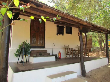 Cottages at The Hermitage Guest House are made of bamboo, thatch, and hand-made village tiles. Pic: The Hermitage Guest House 30stades