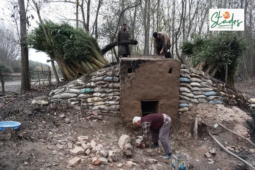 A boiler in which willow stem bundles are put, pressed down by heavy stones and left overnight to make stems pliable for weaving. Pic: Wasim Nabi 30stades
