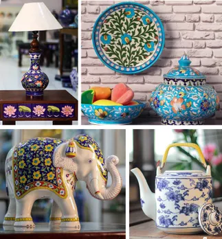 Blue Pottery's contemporisation has found it patrons across the world. Pic: Neerja Group 30stades