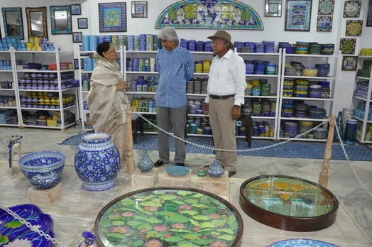 Leela Bordia is credited with resurrecting Blue Pottery. Pic: Neerja Group 30stades