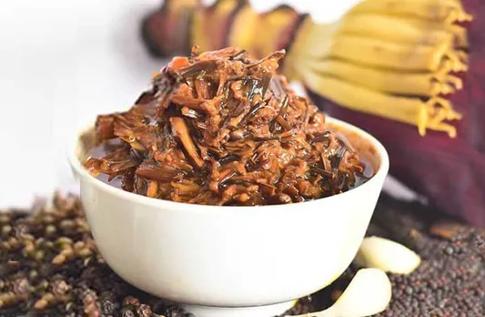 Banana flower pickle is popular in the North East and Southern India.  30 stades