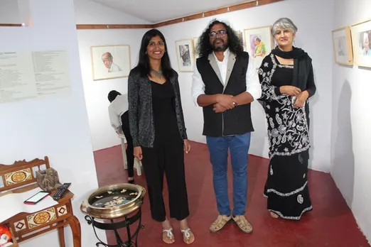 Shobana Chandrashekar at Gallery OneTwo, which was earlier an abandoned public toilet. Pic: MOB 