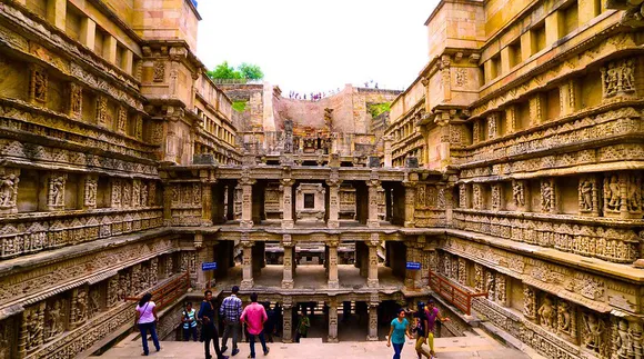 The 11th century stepwell has been designed as an inverted temple. Pic: Flickr
