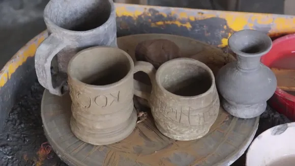 Saima Shaifi is trying to bring back the use of pottery in Kashmiri kitchens. Pic: Wasim Nabi