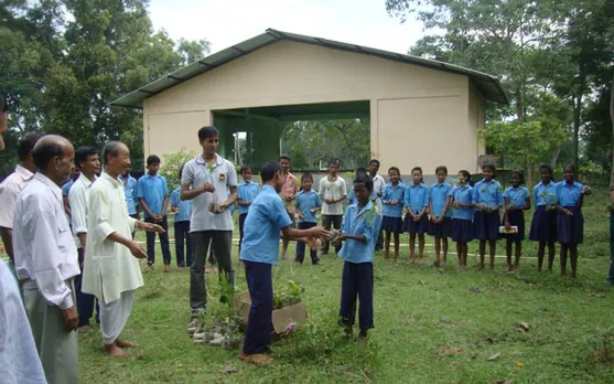 Generating awareness among school children regarding organic farming is a key pillar of Samir Bordoloi's strategy to bring youth back to agriculture. 