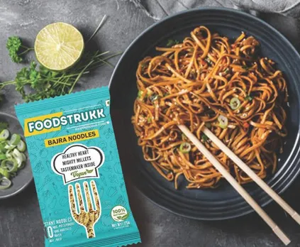 Foodstrukk's bajra noodles. About 80% of the startup's product range is millet-based. Pic: Foodstrukk 30stades