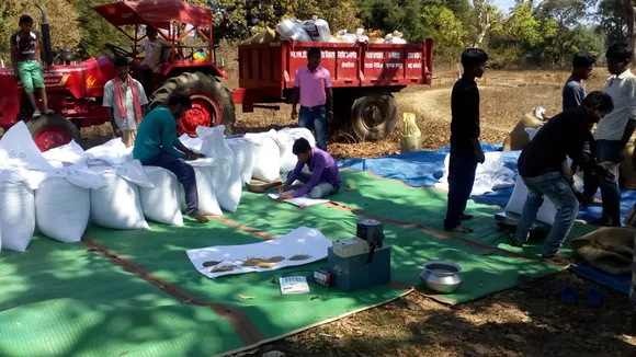 Farmer produce being procured by the FPO. Pic: Bhoomgaadi 30stades