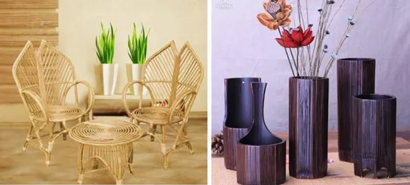 Furniture and home decor items made at Techi Anna's Poma Bamboo Processing Industry. Pic: Poma 30stades