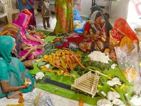 Women making dolls at Ramesh Parmar's unit. Pic: Ramesh Parmar