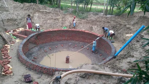 Swayambhu's model is community-based and villagers are employed for the construction of the plant. Pic: Swayambhu 30 stades