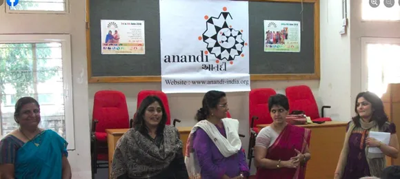 ANANDI was set up in 1995 by Sejal Dand, Neeta Hardikar, Jahnvi Andharia, Sumitra Thacker and Preeti Sheth. Pic: ANANDI 30STADES