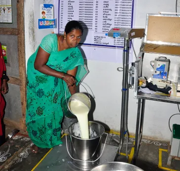Shreeja MMPCL pays Rs20-32 per litre depending on the milk quality, which is checked at the collection centre. Pic: Shreeja MMPCL 30 stades