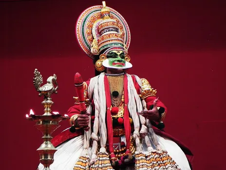 Kathakali, classical dance of the 'story play' genre, is performed across the state during the 10-day festival. Pic: Flickr