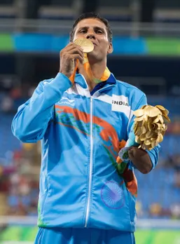 Devendra Jhajharia after winning the Gold Medal at Rio de Janeiro Paralympics in 2016.  Pic: courtesy Devendra Jhajharia 30 stades