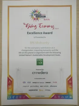 Sightsavers India's CEO Awarded The Giving Economy Award