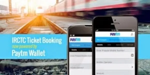 IRCTC Ticket Booking by Paytm Wallet x