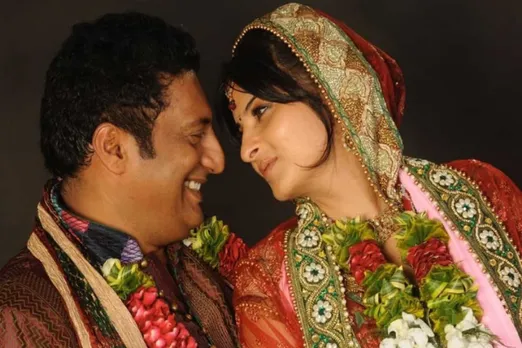 प्रकाश राज ने पत्नी पोनी वर्मा से दुबारा की शादी : एक दूसरे को किस करते हुए फोटोज हुई वायरल