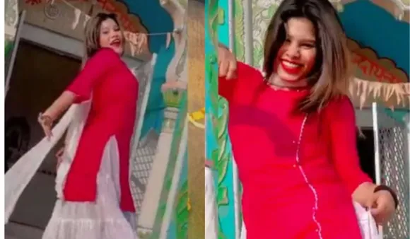 Madhya Pradesh Girl Viral Video: मध्य प्रदेश की एक महिला ने मंदिर के बाहर डांस की वीडियो बनाई, लोगों की भावनाओं को ठेस पहुंची