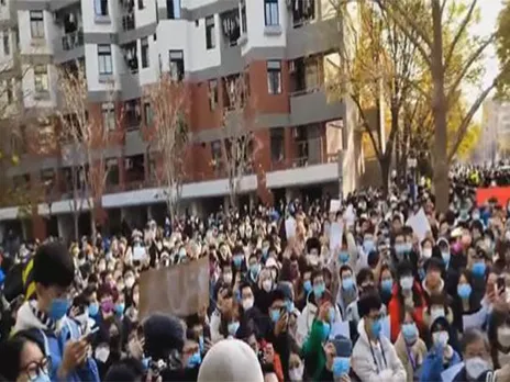Chinese university students sent home amid protests