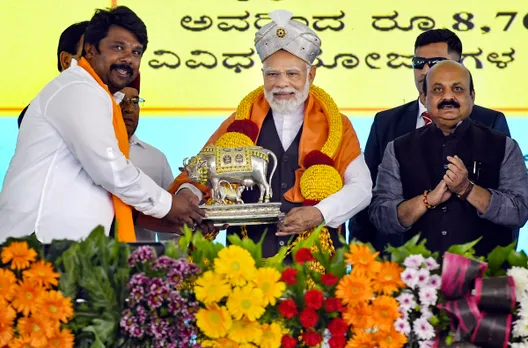 PM gives BJP launchpad in poll-bound Karnataka, showcases progress