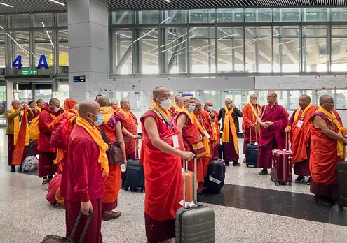 Footsteps of the Buddha: Monks from Bhutan on trip to India