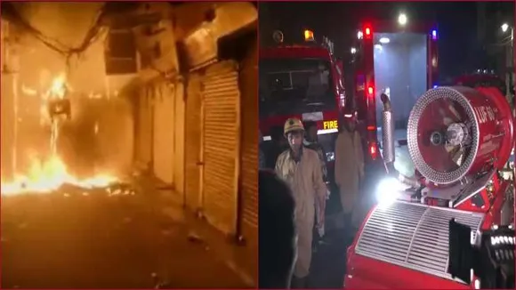 Second fire incident in Chandni Chowk, flames doused