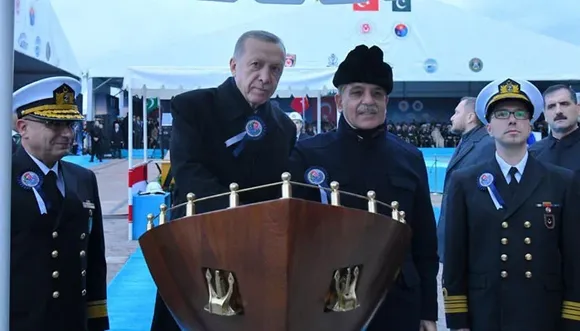 Pak PM Sharif, Turkey Prez Erdogan inaugurate new warship for Pak Navy